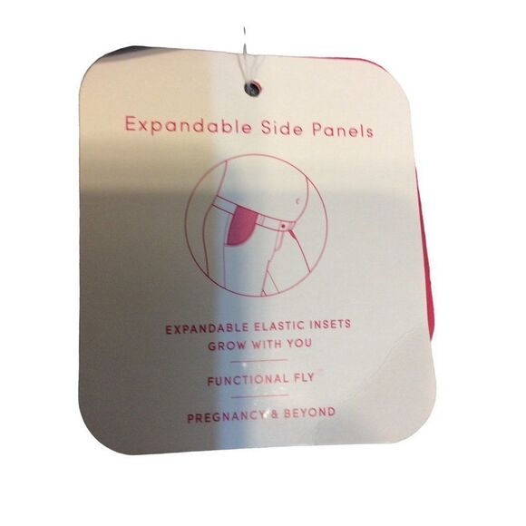 ISABEL Side Panels Short  4 Blue Jean Cotton/Spandex - Picture 4 of 4